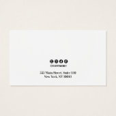 Calligraphy Script Plain White Earring Display (裏面)