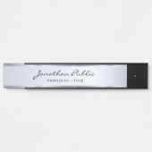 Calligraphy Script Professional Black And Silver サインプレート (正面)