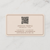 Calligraphy Script Terracotta Premium Silk Luxury 名刺 (裏面)