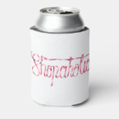 Calligraphy sticker shopaholic Quote 缶クーラー (缶裏面)
