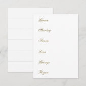 Calligraphy Wedding Name Tag Table Menu Cards 招待状 (正面/裏面)