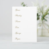 Calligraphy Wedding Name Tag Table Menu Cards 招待状 (スタンド正面)