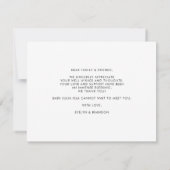 Calligraphy Welcome Photo Birth Announcement Card サンキューカード (裏面)