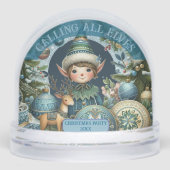 Calling All Elves Snowflakes Hail Christmas Party  (正面)