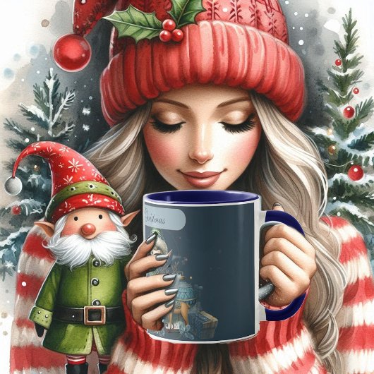 Calling All Elves Snowflakes My First Christmas  マグカップ