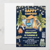 Calling All Happy Campers Birthday 招待状 (正面/裏面)
