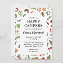 Calling All Happy Campers Kids Birthday