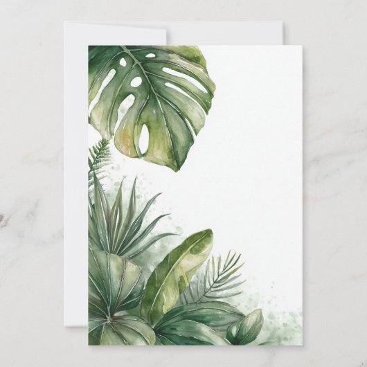 Calling All Party Animals 1st Birthday Party 招待状 (裏面)