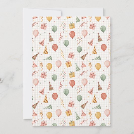 Calling All Party Animals Birthday 招待状 (裏面)