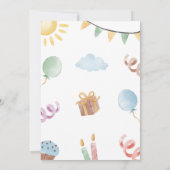 Calling All Party Animals Birthday Invitation 招待状 (裏面)