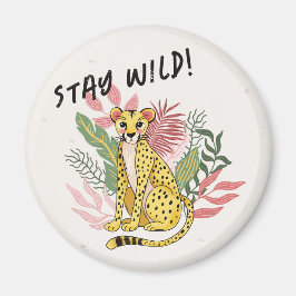 Calling All Party Animals Cheetah Birthday Favors マグネット