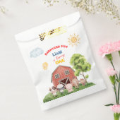 Calling All Party Farm Animals 1st Birthday フェイバーバッグ (封をした状態)