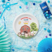 Calling All Party Farm Animals 1st Birthday ペーパープレート (パーティー)