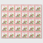 Calling All Party Farm Animals 1st Birthday ラッピングペーパー (フラット)