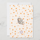 Calling All Space Cadets Astronaut Cat Birthday 招待状 (裏面)