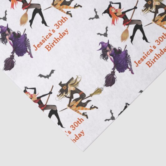 Calling All Witches Halloween Party 30Th Birthday 薄葉紙 (詳細)
