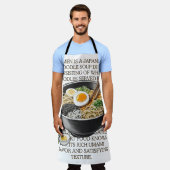 CallisC Artsによるラーメンヴィンテージスケッチ⭐⭐⭐⭐⭐ エプロン (着用した状態)