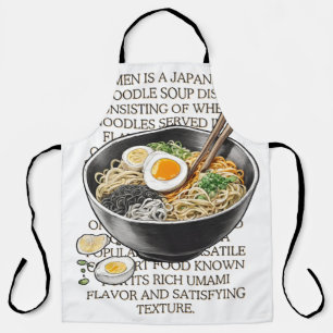 CallisC Artsによるラーメンヴィンテージスケッチ⭐⭐⭐⭐⭐ エプロン