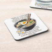 CallisC Artsによるラーメンヴィンテージスケッチ⭐⭐⭐⭐⭐ コースター (左側)