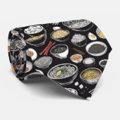 CallisC Artsによるラーメンヴィンテージスケッチ⭐⭐⭐⭐⭐ ネクタイ (ロール)