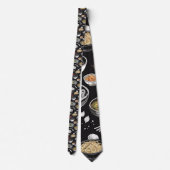 CallisC Artsによるラーメンヴィンテージスケッチ⭐⭐⭐⭐⭐ ネクタイ (裏面)