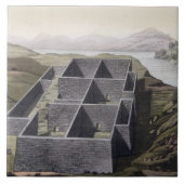 Callo、「Leからのペルーのインカ人宮殿の残物、 タイル (正面)