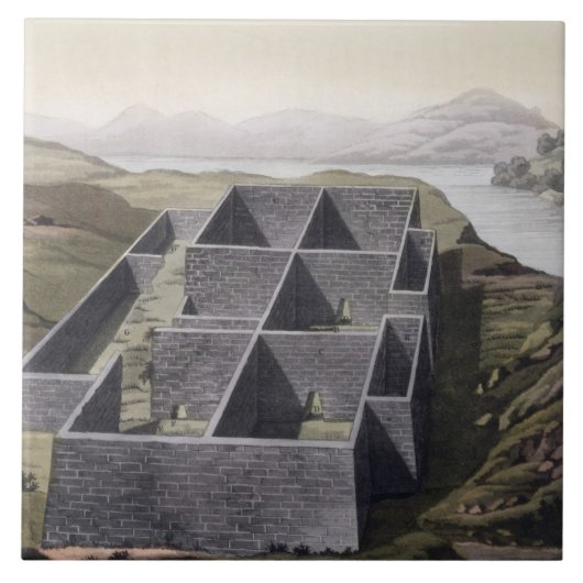 Callo、「Leからのペルーのインカ人宮殿の残物、 タイル (正面)