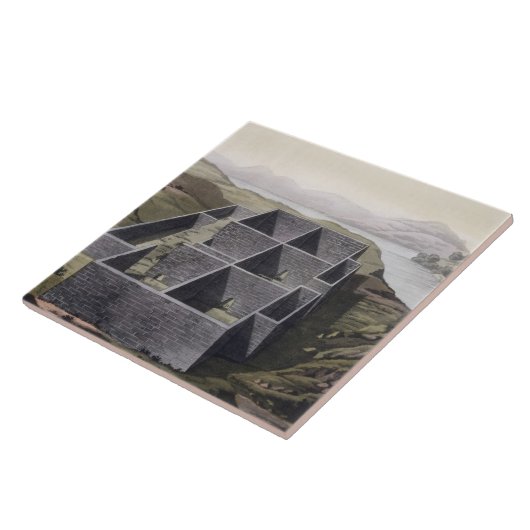 Callo、「Leからのペルーのインカ人宮殿の残物、 タイル (側面)