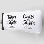Calls the Shots おもしろい Cooles引用文 ゴルフヘッドカバー (正面)