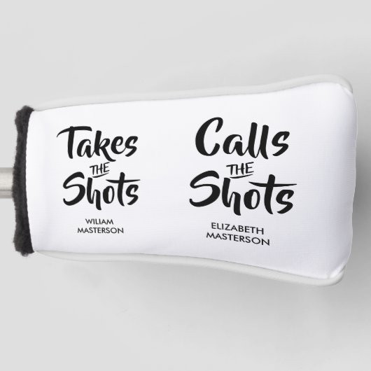 Calls the Shots おもしろい Cooles引用文 ゴルフヘッドカバー (正面)