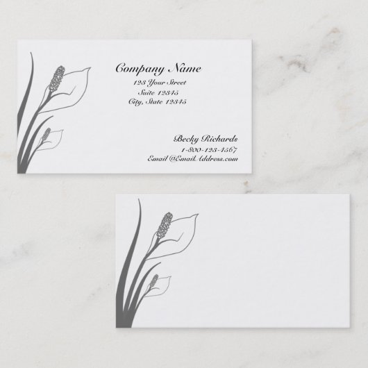 Cally Lilies名刺 名刺 (正面/裏面)