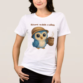 Calmでスタート – Tやる気を起こさせるシャツのシール トライブレンドＴシャツ