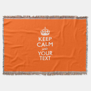 CALMとあなたのテキストを快適なギフト スローブランケット