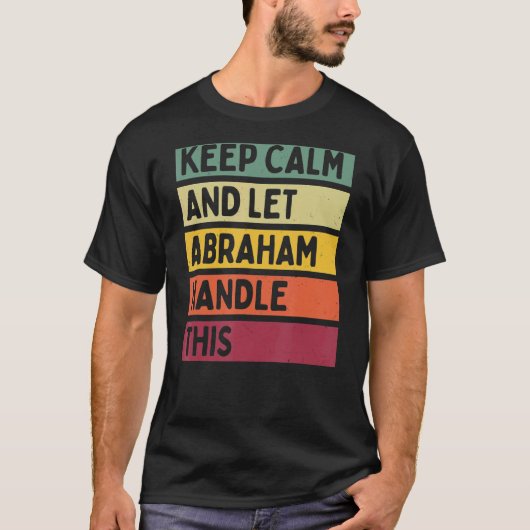Calmと保Abrahamがこのレトロ引用文を扱う Tシャツ (正面)