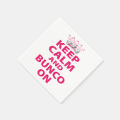 Calmと保Bunco On by Artsinpired スタンダードカクテルナプキン (角)