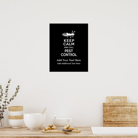 Calmと保Call Pest Control Exterminator ポスター (キッチン)