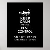 Calmと保Call Pest Control Exterminator ポスター (正面)