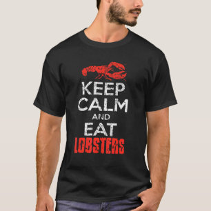 Calmと保Calmの食べロブスターヴィンテージあり Tシャツ
