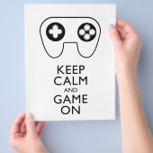 CALMと保GAME ON – ゲームパッド チラシ (手)