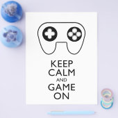 CALMと保GAME ON – ゲームパッド チラシ (シングル)