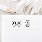 CALMと保GAME ON – ゲームパッド ラベル (インサイチュ)