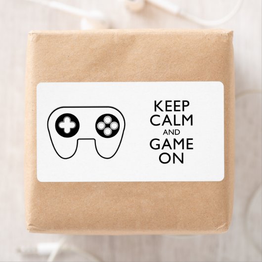 CALMと保GAME ON – ゲームパッド ラベル (インサイチュ)