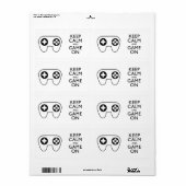 CALMと保GAME ON – ゲームパッド ラベル (フルシート)