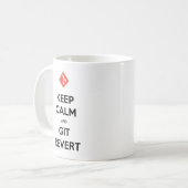 Calmと保Git Revert Coffee Cup コーヒーマグカップ (正面左)