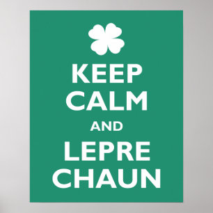 Calmと保Leprechaun ポスター