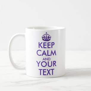 CALMと保YOUR TEXT – 独自の文字を作成 コーヒーマグカップ