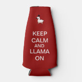 CalmとLlama保 On ボトルクーラー (正面)