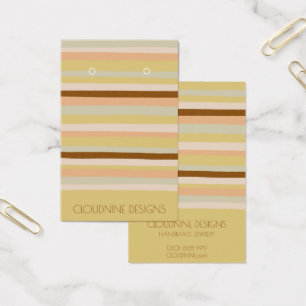 Calmストライプイヤリングネックレスジュエリーディスプレイカード