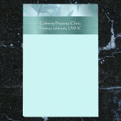 Calmティール（緑がかった色）リーフィーきらめく心理療法またはカウンセラー ポストイット