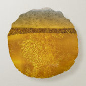 Calmパーソナライズされた保&Text on Beer ラウンドクッション (裏面)